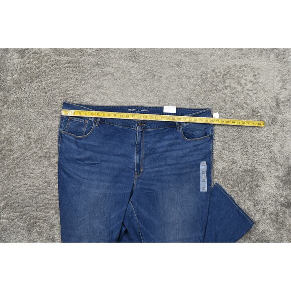 NEW Old Navy Plus Size 30 Bootcut Jeans Blue NWT Mid rise Kicker Boot Cut - Picture 6 of 9